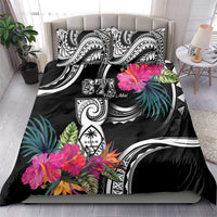 Hafa Adai Guam Bedding Set Polynesian Tattoo Tropical Flowers LT05 - Polynesian Pride