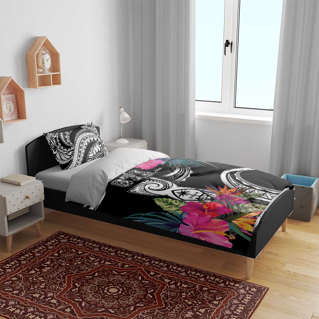 Hafa Adai Guam Bedding Set Polynesian Tattoo Tropical Flowers LT05 - Polynesian Pride
