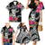 Hafa Adai Guam Family Matching Mermaid Dress and Hawaiian Shirt Polynesian Tattoo Tropical Flowers