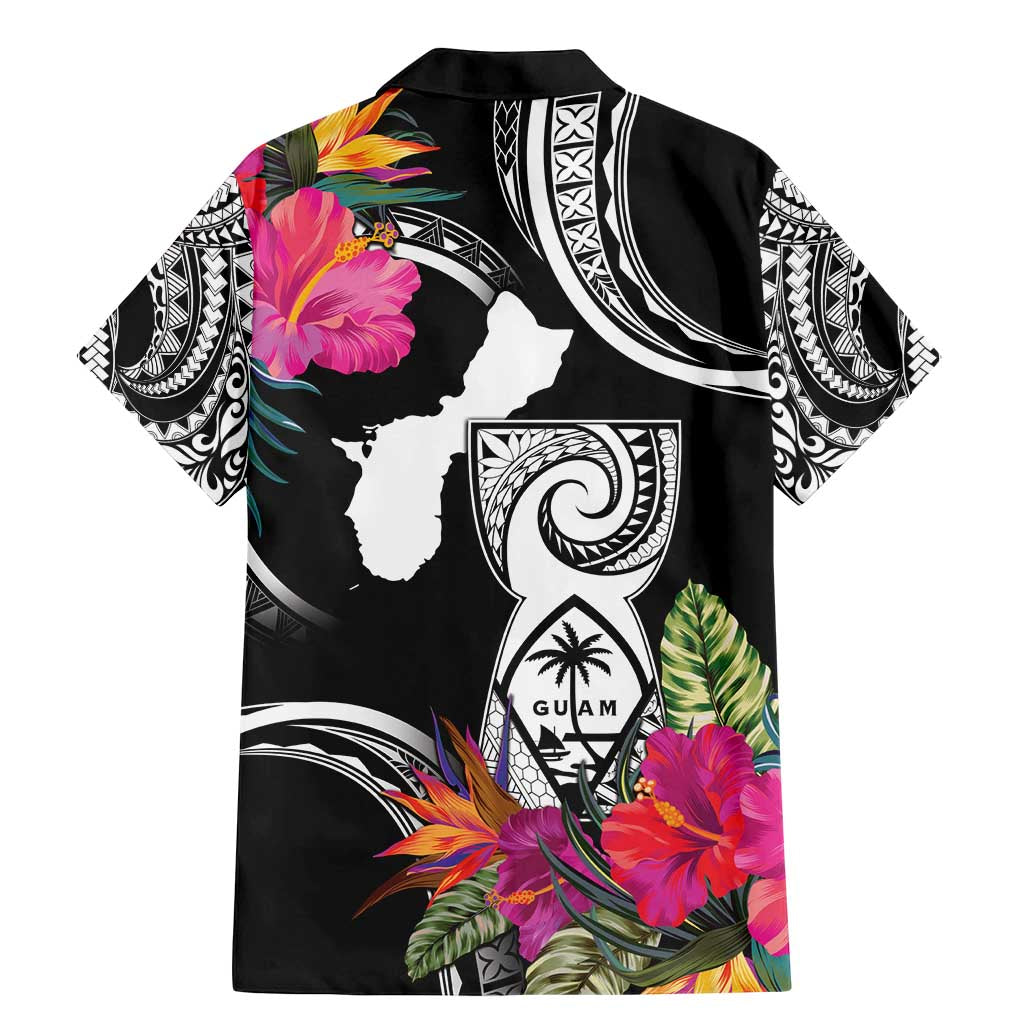 Hafa Adai Guam Family Matching Mermaid Dress and Hawaiian Shirt Polynesian Tattoo Tropical Flowers LT05 - Polynesian Pride