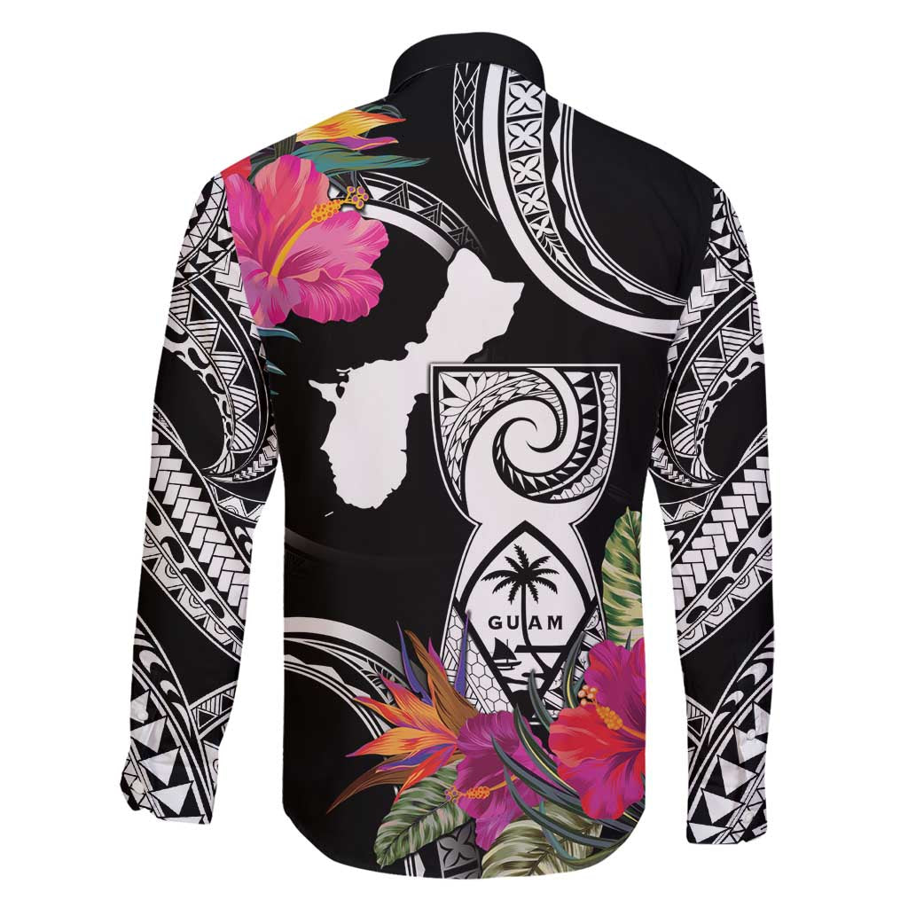 Hafa Adai Guam Family Matching Mermaid Dress and Hawaiian Shirt Polynesian Tattoo Tropical Flowers LT05 - Polynesian Pride