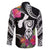 Hafa Adai Guam Family Matching Mermaid Dress and Hawaiian Shirt Polynesian Tattoo Tropical Flowers