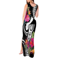 Hafa Adai Guam Tank Maxi Dress Polynesian Tattoo Tropical Flowers LT05 - Polynesian Pride