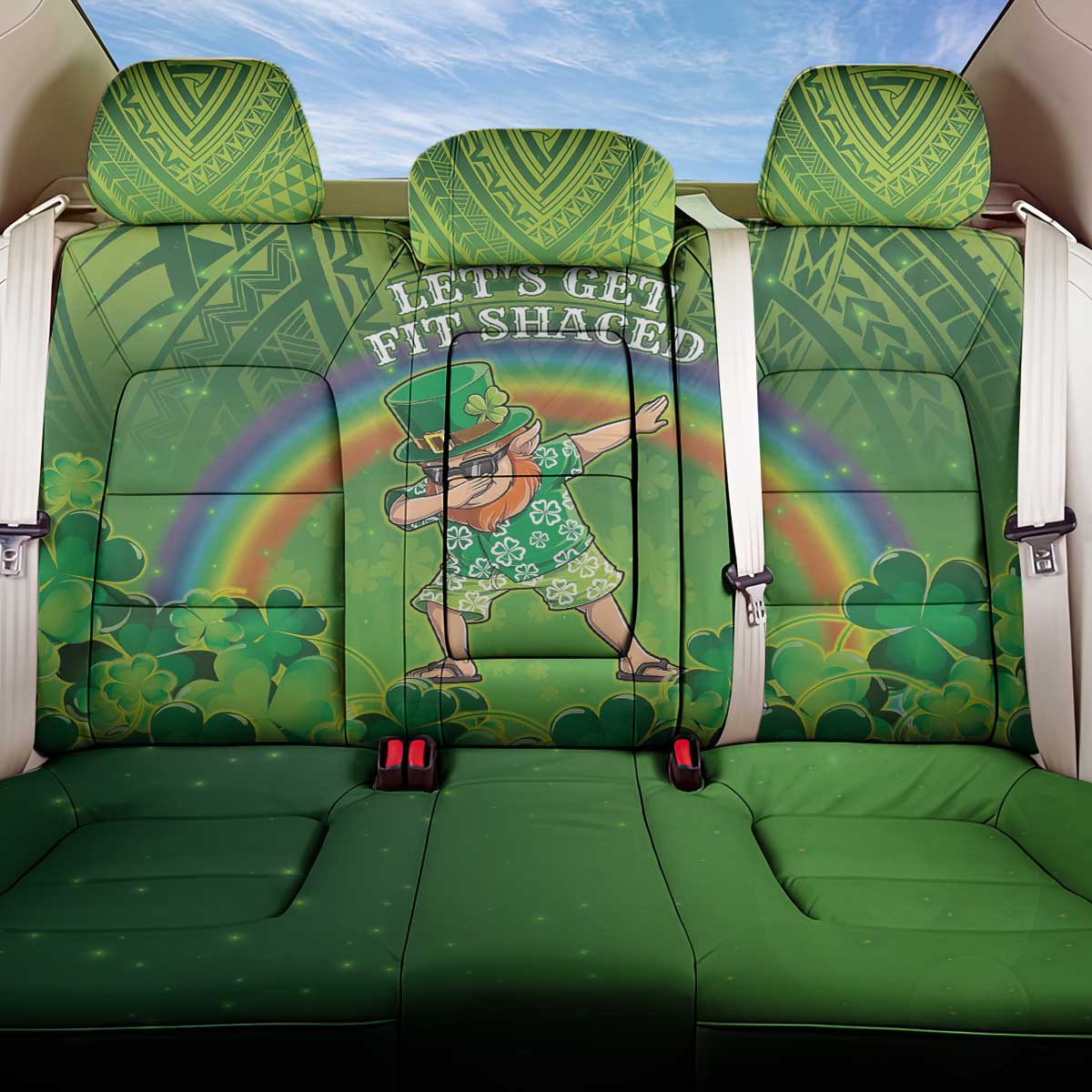 Hawaii Saint Patrick's Day Back Car Seat Cover Let's Get Fit Shaced