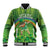 Personalised Hawaii Saint Patrick's Day Baseball Jacket Let's Get Fit Shaced