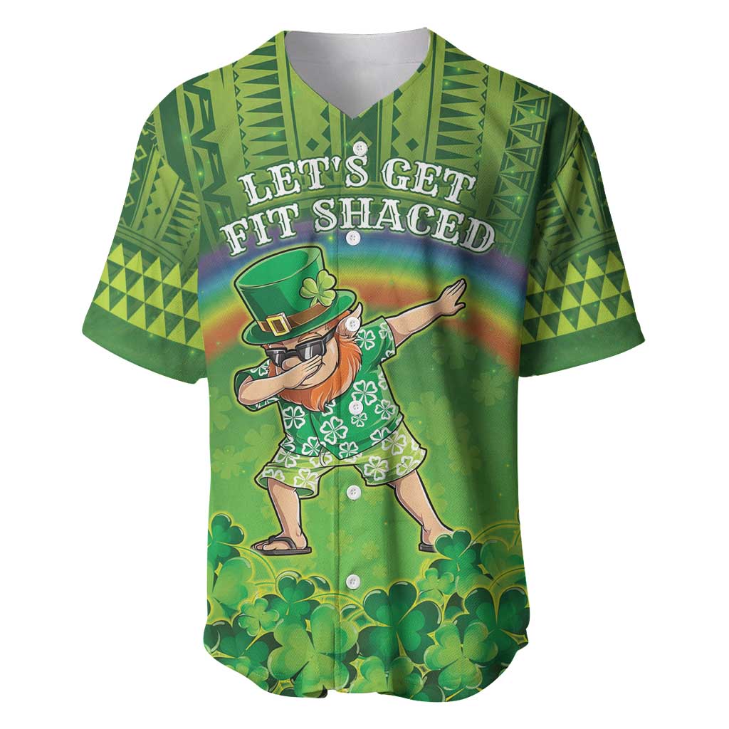 Personalised Hawaii Saint Patrick's Day Baseball Jersey Let's Get Fit Shaced