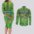 Personalised Hawaii Saint Patrick's Day Couples Matching Long Sleeve Bodycon Dress and Long Sleeve Button Shirt Let's Get Fit Shaced