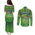 Personalised Hawaii Saint Patrick's Day Couples Matching Puletasi and Long Sleeve Button Shirt Let's Get Fit Shaced