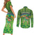 Personalised Hawaii Saint Patrick's Day Couples Matching Short Sleeve Bodycon Dress and Long Sleeve Button Shirt Let's Get Fit Shaced