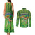 Personalised Hawaii Saint Patrick's Day Couples Matching Tank Maxi Dress and Long Sleeve Button Shirt Let's Get Fit Shaced