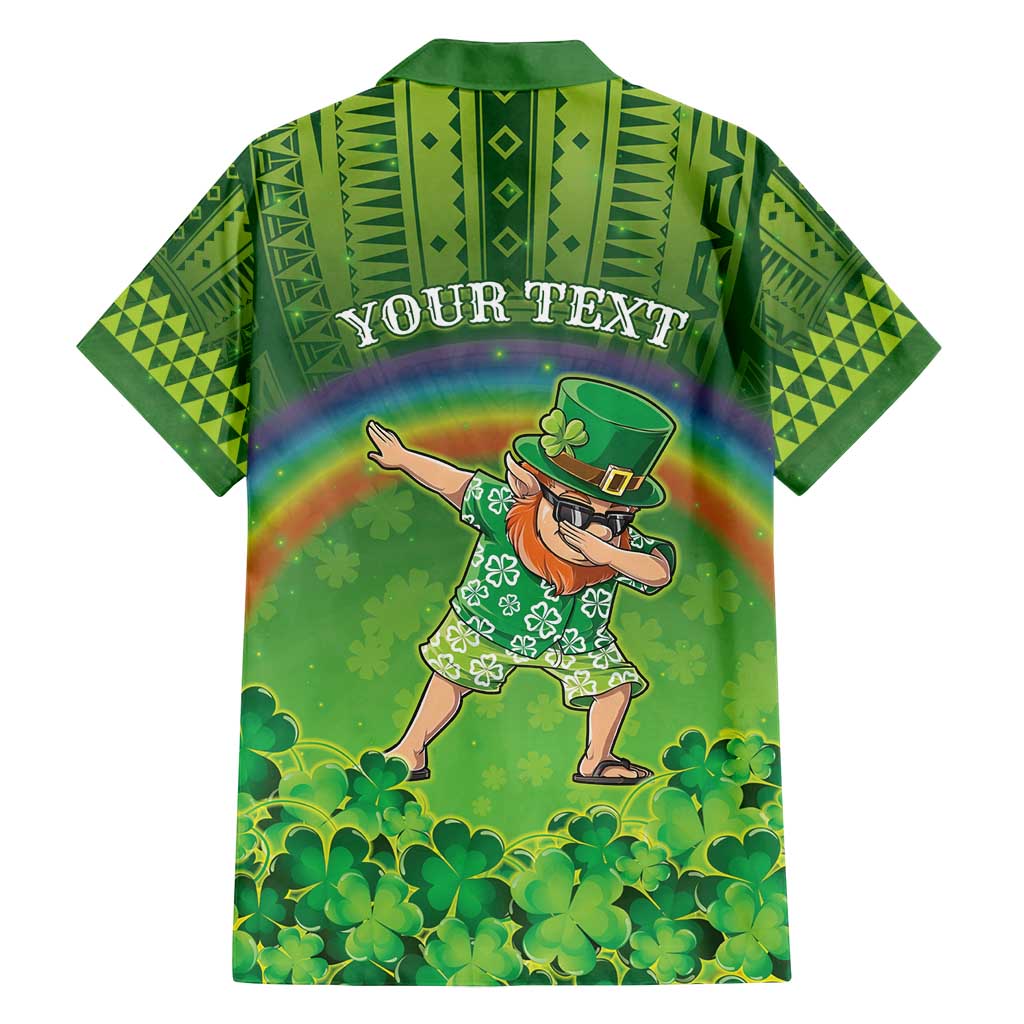 Personalised Hawaii Saint Patrick's Day Family Matching Long Sleeve Bodycon Dress and Hawaiian Shirt Let's Get Fit Shaced LT05 - Polynesian Pride