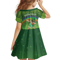 Personalised Hawaii Saint Patrick's Day Family Matching Mermaid Dress and Hawaiian Shirt Let's Get Fit Shaced