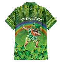 Personalised Hawaii Saint Patrick's Day Family Matching Short Sleeve Bodycon Dress and Hawaiian Shirt Let's Get Fit Shaced LT05 - Polynesian Pride