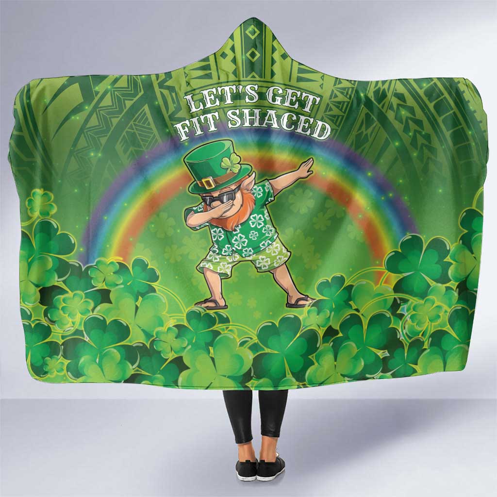 Hawaii Saint Patrick's Day Hooded Blanket Let's Get Fit Shaced