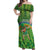 Personalised Hawaii Saint Patrick's Day Off Shoulder Maxi Dress Let's Get Fit Shaced