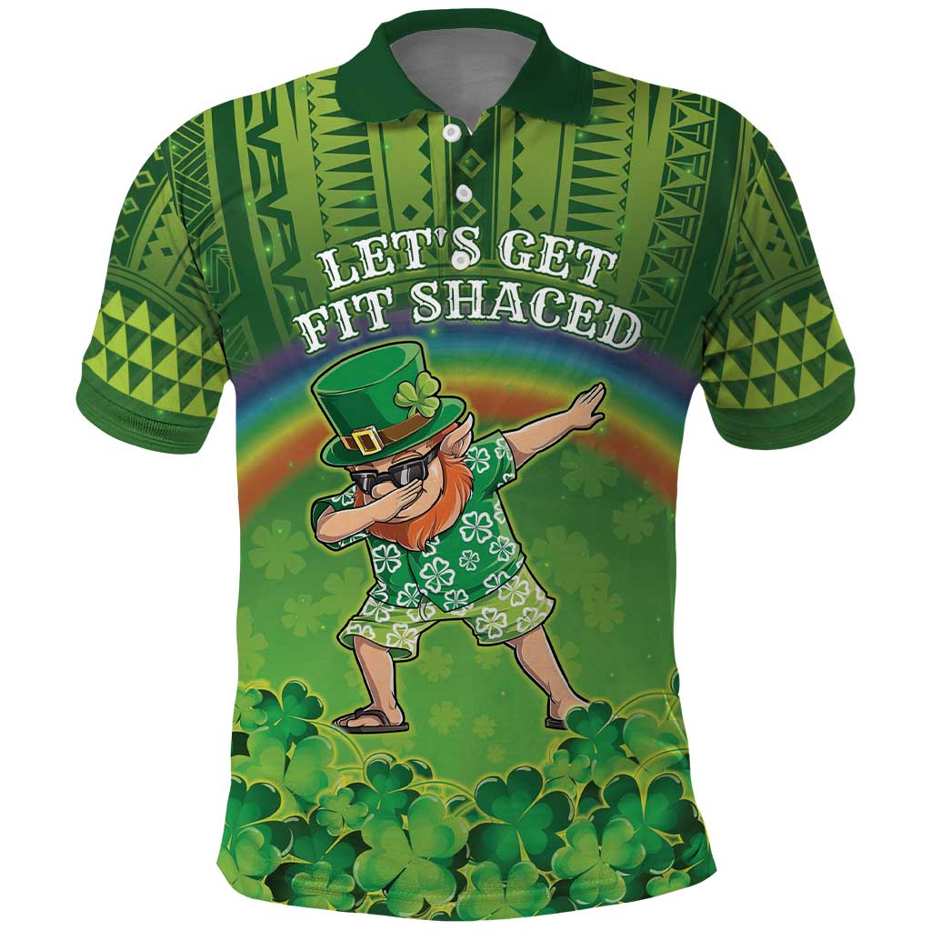 Personalised Hawaii Saint Patrick's Day Polo Shirt Let's Get Fit Shaced