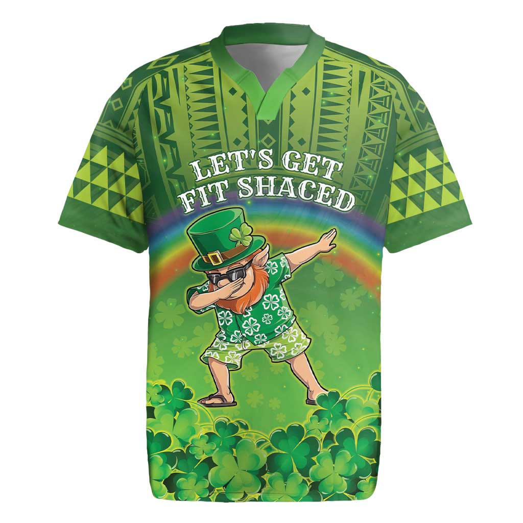 Personalised Hawaii Saint Patrick's Day Rugby Jersey Let's Get Fit Shaced