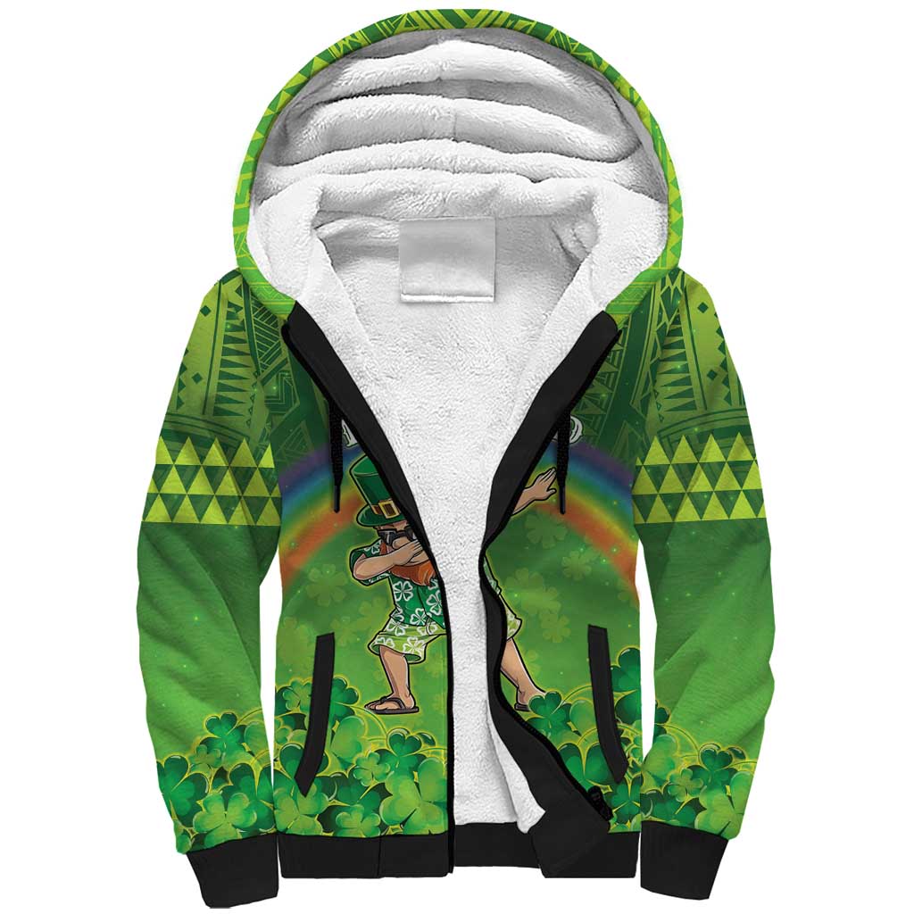 Personalised Hawaii Saint Patrick's Day Sherpa Hoodie Let's Get Fit Shaced