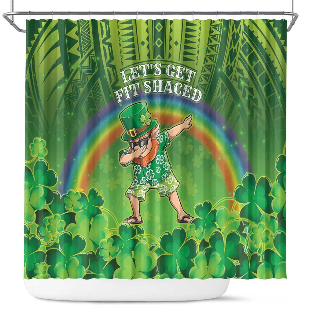 Hawaii Saint Patrick's Day Shower Curtain Let's Get Fit Shaced