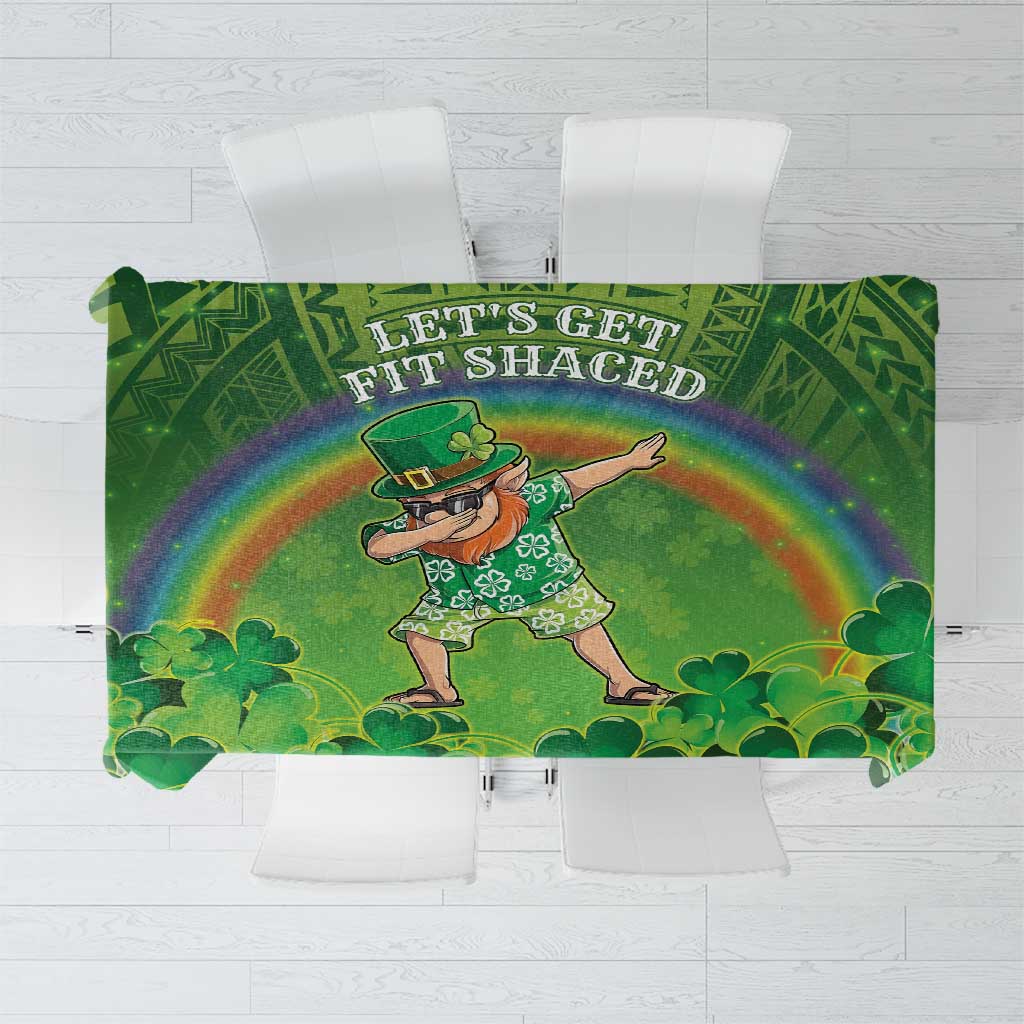 Hawaii Saint Patrick's Day Tablecloth Let's Get Fit Shaced