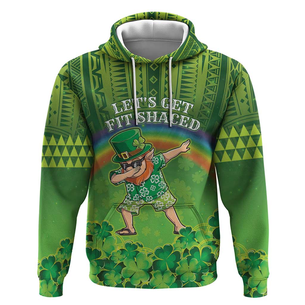 Personalised Hawaii Saint Patrick's Day Zip Hoodie Let's Get Fit Shaced