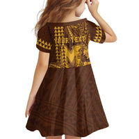 Personalised Hawaii Mililani High School Family Matching Mermaid Dress and Hawaiian Shirt Tribal Tattoo With Hibiscus Flowers LT05 - Polynesian Pride