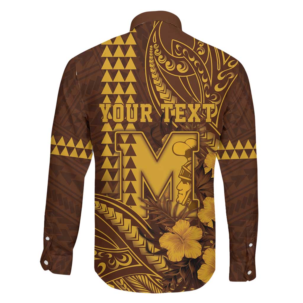 Personalised Hawaii Mililani High School Family Matching Puletasi and Hawaiian Shirt Tribal Tattoo With Hibiscus Flowers LT05 - Polynesian Pride