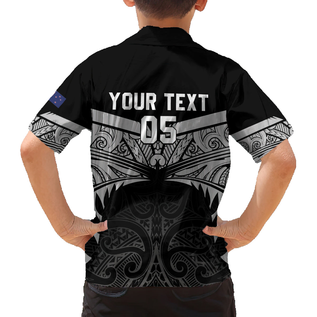 Custom New Zealand Cricket Family Matching Long Sleeve Bodycon Dress and Hawaiian Shirt Go Champions World Cup 2024 With Maori Pattern LT05 - Polynesian Pride