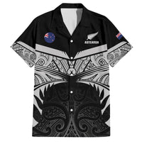 Custom New Zealand Cricket Family Matching Long Sleeve Bodycon Dress and Hawaiian Shirt Go Champions World Cup 2024 With Maori Pattern LT05 Dad's Shirt - Short Sleeve Black - Polynesian Pride