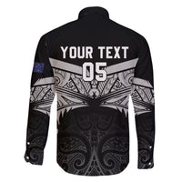 Custom New Zealand Cricket Family Matching Long Sleeve Bodycon Dress and Hawaiian Shirt Go Champions World Cup 2024 With Maori Pattern LT05 - Polynesian Pride