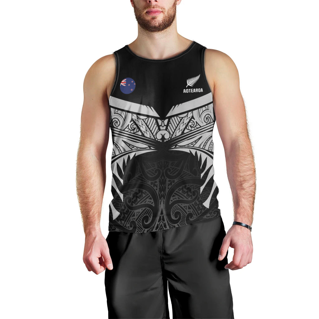 Custom New Zealand Cricket Men Tank Top Go Champions World Cup 2024 With Maori Pattern