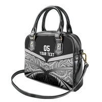 Custom New Zealand Cricket Shoulder Handbag Go Champions World Cup 2024 With Maori Pattern