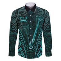 Personalised New Zealand Darts Family Matching Mermaid Dress and Hawaiian Shirt Turquoise Dart Board Maori Pattern