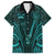 Personalised New Zealand Darts Hawaiian Shirt Turquoise Dart Board Maori Pattern