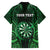 Personalised New Zealand Darts Hawaiian Shirt Green Dart Board Maori Pattern