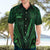 Personalised New Zealand Darts Hawaiian Shirt Green Dart Board Maori Pattern