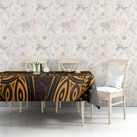 Personalised New Zealand Darts Tablecloth Gold Dart Board Maori Pattern