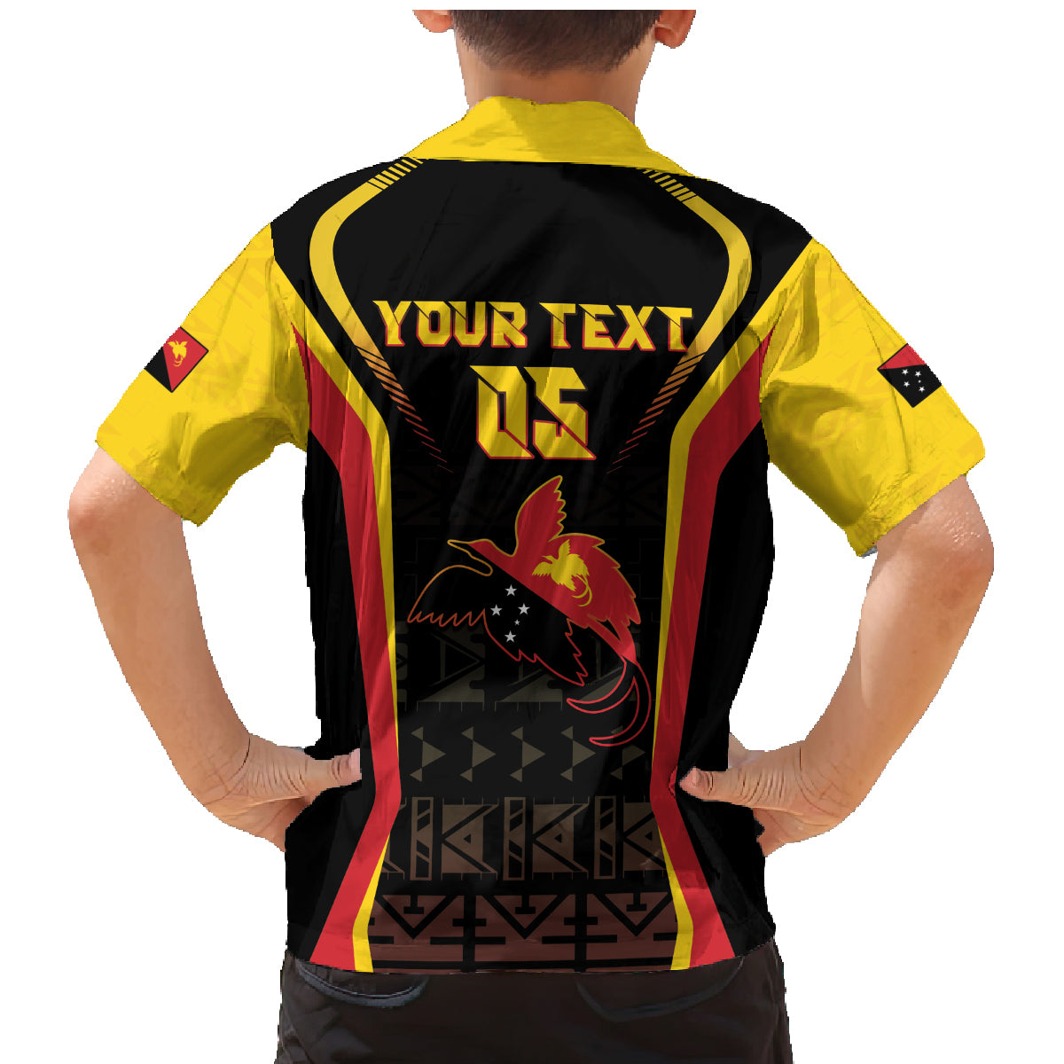 Custom Papua New Guinea Cricket Family Matching Mermaid Dress and Hawaiian Shirt 2024 World Cup