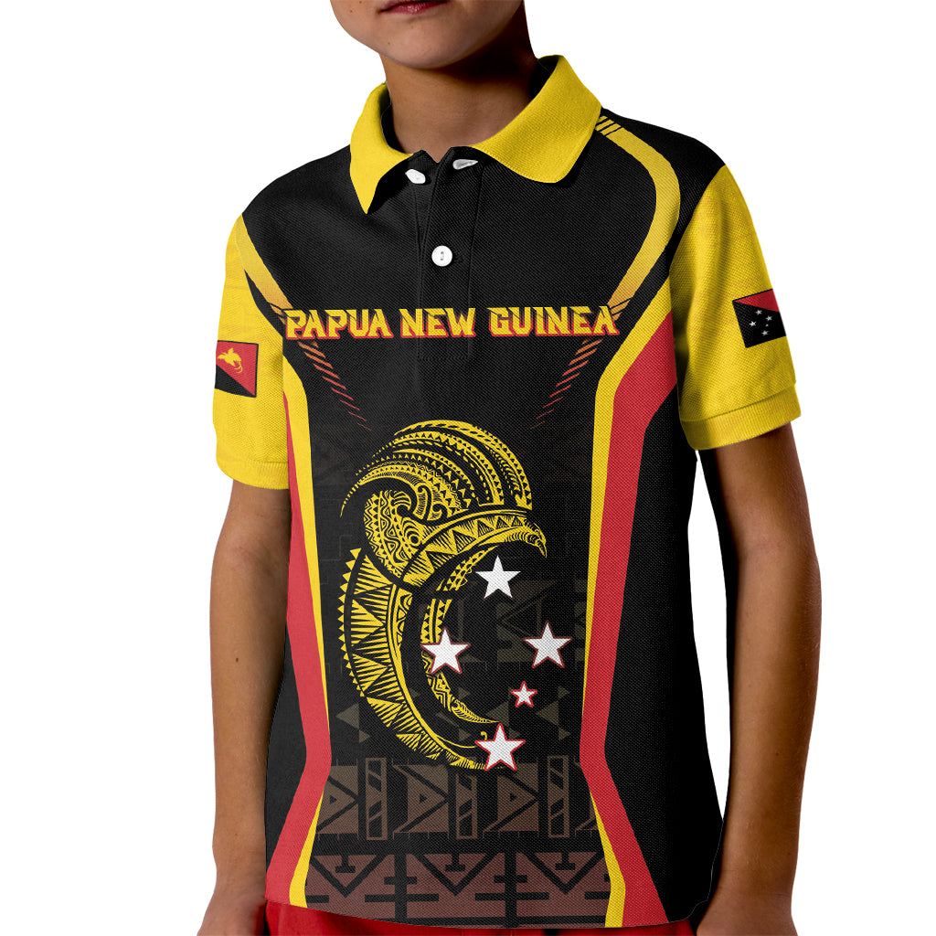 Custom Papua New Guinea Cricket Kid Polo Shirt 2024 World Cup