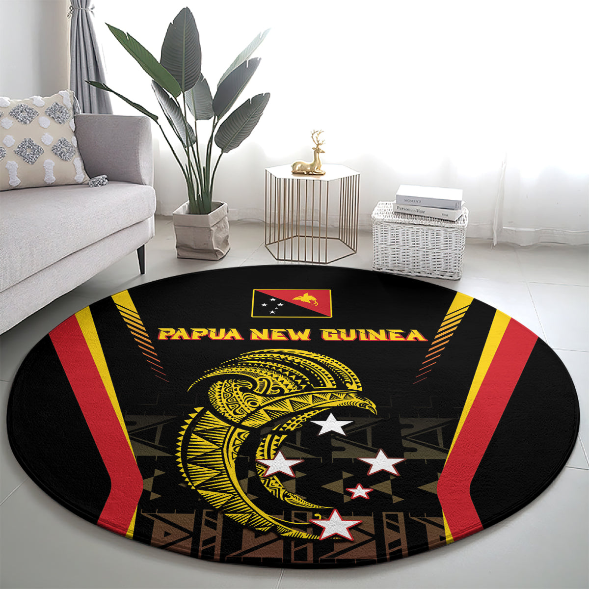 Papua New Guinea Cricket Round Carpet 2024 World Cup