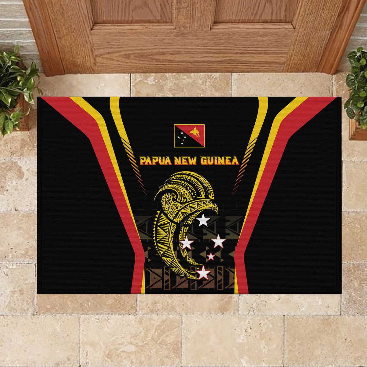 Papua New Guinea Cricket Rubber Doormat 2024 World Cup