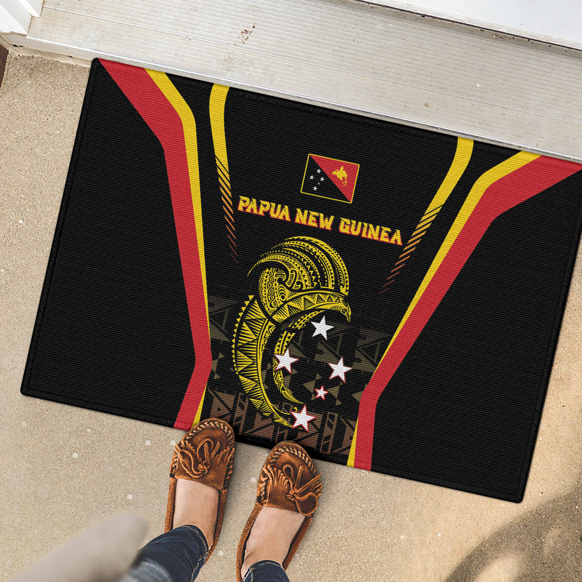 Papua New Guinea Cricket Rubber Doormat 2024 World Cup