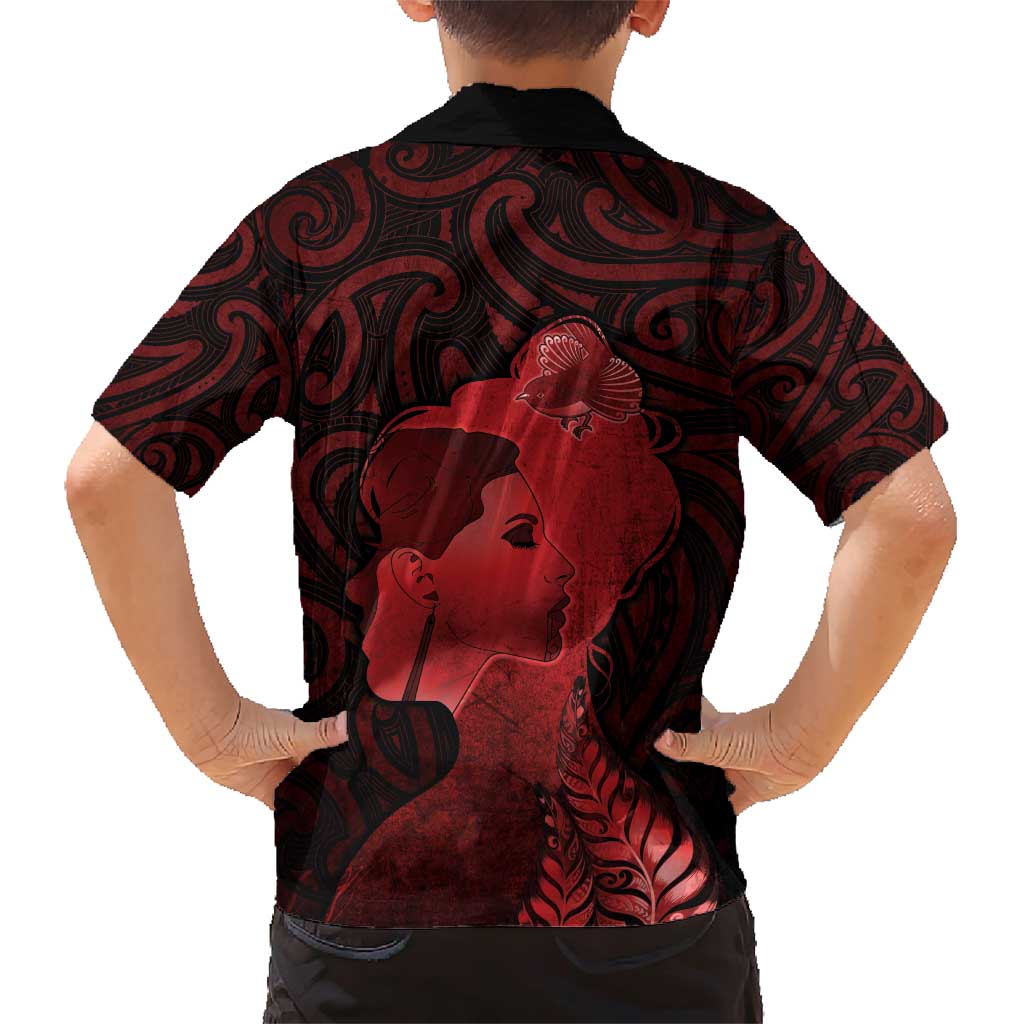 Aotearoa Mana Wahine Family Matching Short Sleeve Bodycon Dress and Hawaiian Shirt The Spiritual Power Of Women LT05 - Polynesian Pride