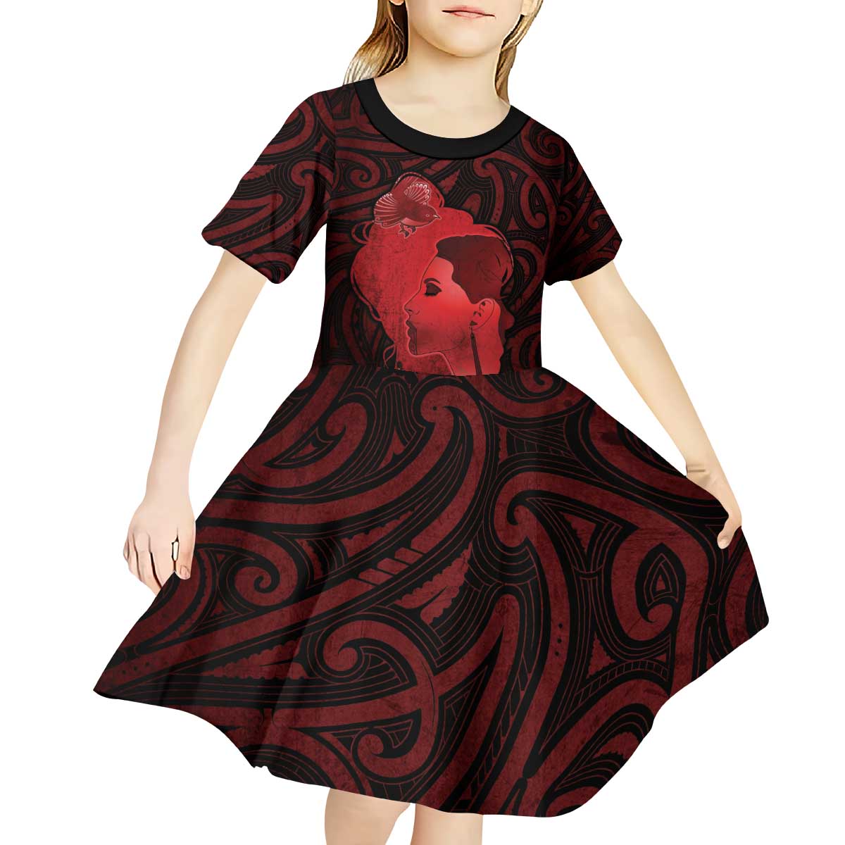 Aotearoa Mana Wahine Kid Short Sleeve Dress The Spiritual Power Of Women