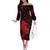 Aotearoa Mana Wahine Off The Shoulder Long Sleeve Dress The Spiritual Power Of Women