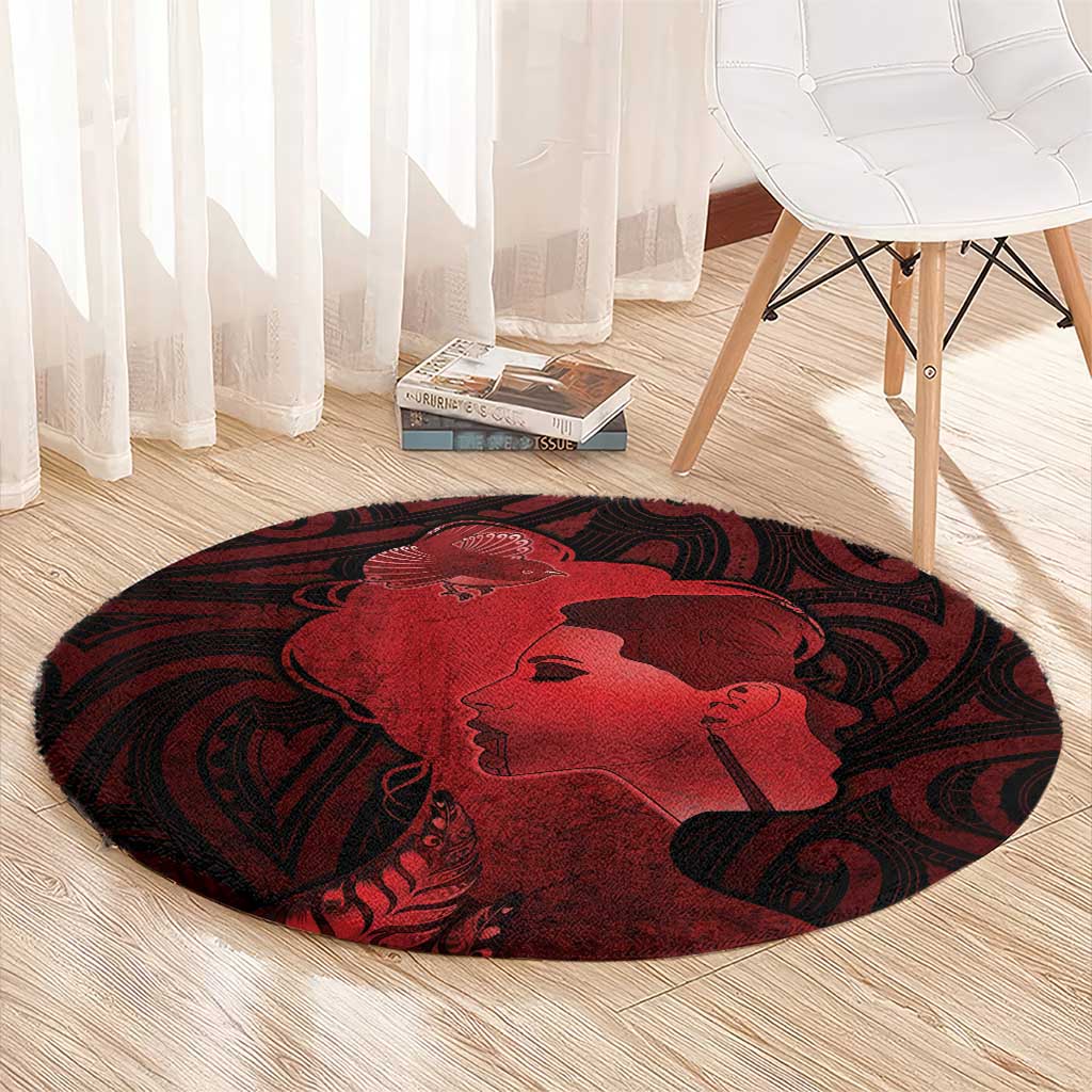 Aotearoa Mana Wahine Round Carpet The Spiritual Power Of Women