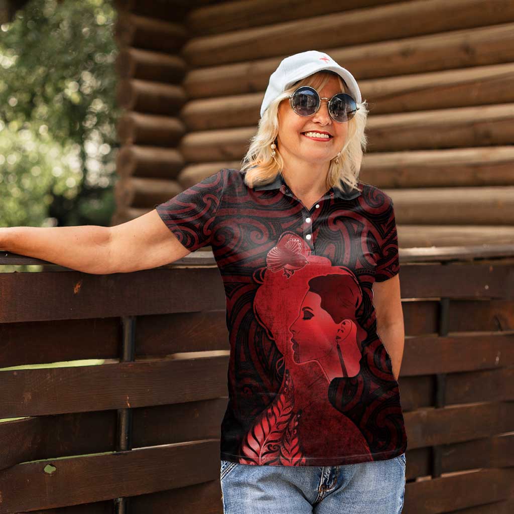 Aotearoa Mana Wahine Women Polo Shirt The Spiritual Power Of Women