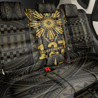 Philippines Independence Day Back Car Seat Cover Filipinos Sun Star Tribal