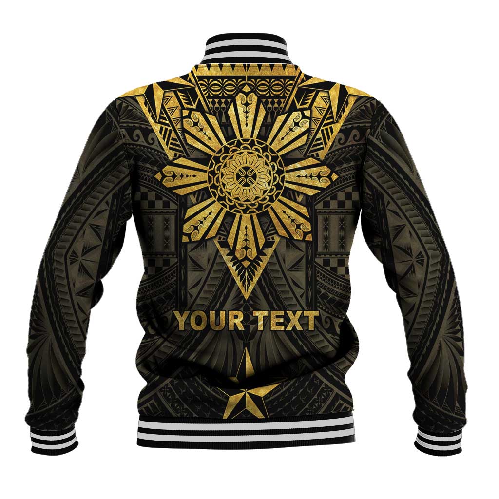 Personalised Philippines Independence Day Baseball Jacket Filipinos Sun Star Tribal