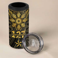 Personalised Philippines Independence Day 4 in 1 Can Cooler Tumbler Filipinos Sun Star Tribal